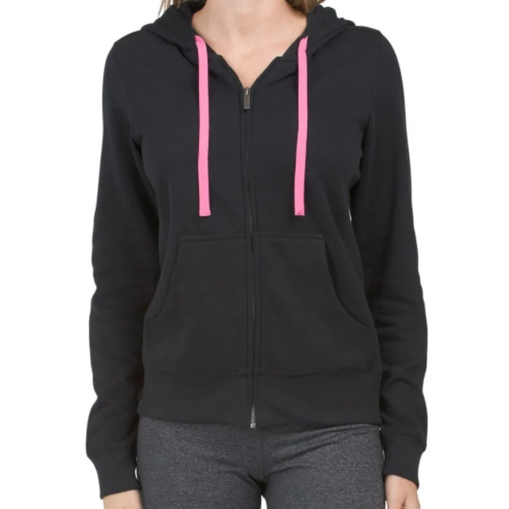 PELOTON Drawstring COTTON Hoodie With Zip Closure 187MN - Picture 2 of 2